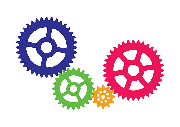coloured cogs vector id511372318